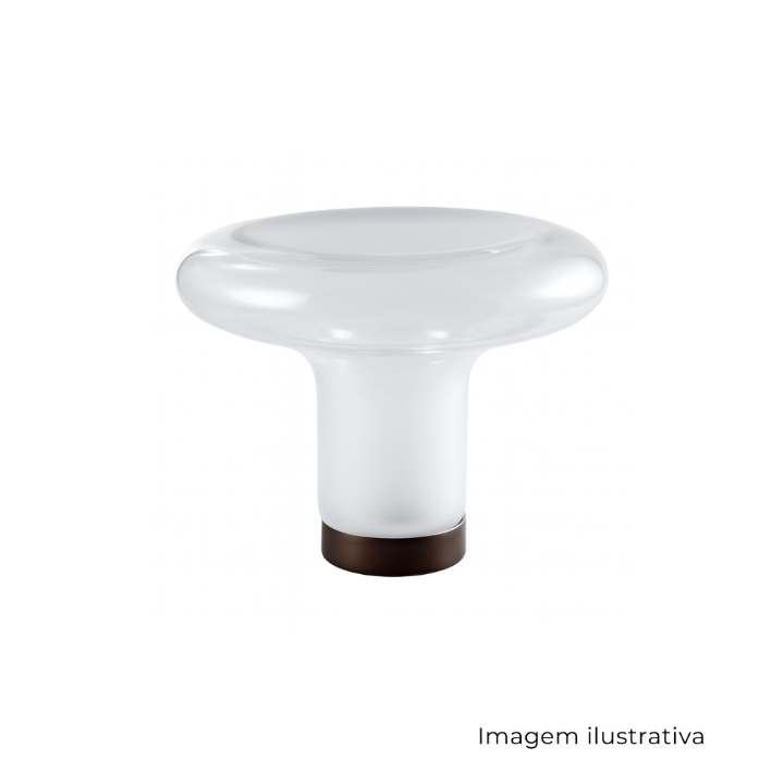 Abajur Boom Transparente - Café SR11765