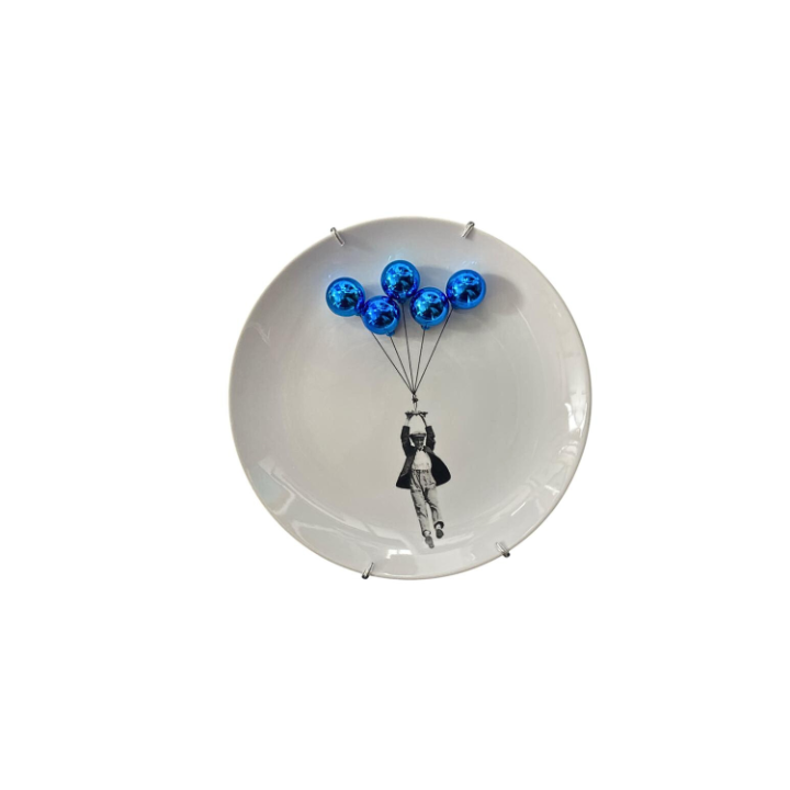 Prato Homem Balões Azuis 1003 SR12295