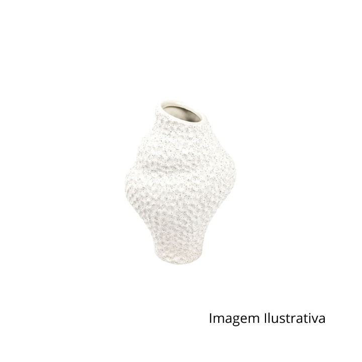 Vaso Em Cerâmica Branco 661128 SR 12360