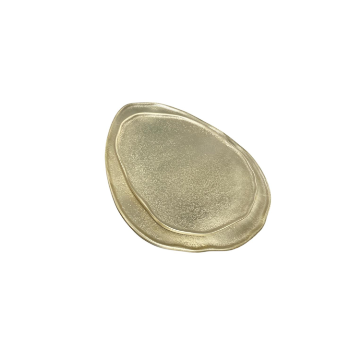 Conjunto 2 Travessas Orgânicas De Metal CIT662 SR12515