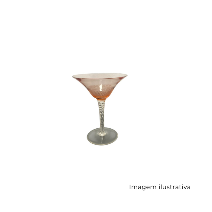 Taça De Cristal Rosa M4 SR12773