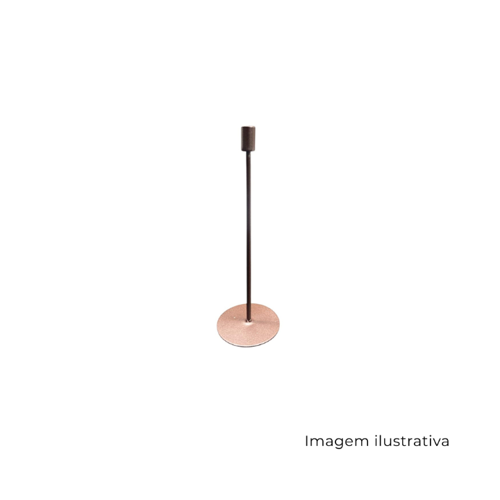 Castiçal Vela Desejo G - Corten SR12842