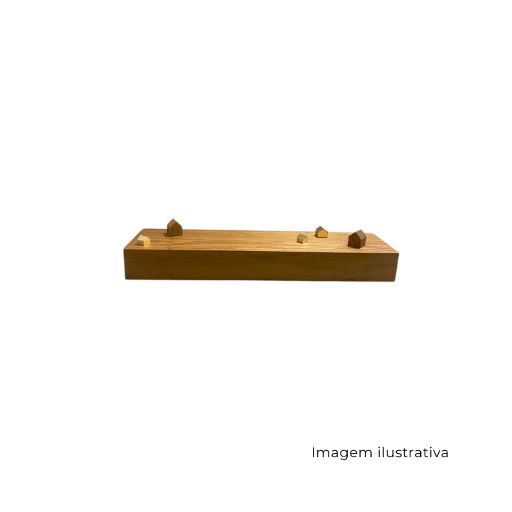 Estojo GG Retangular Palafita Latão SR12876