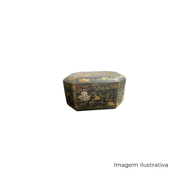 Caixa Dalian Pintada À Mão Oita SR12919