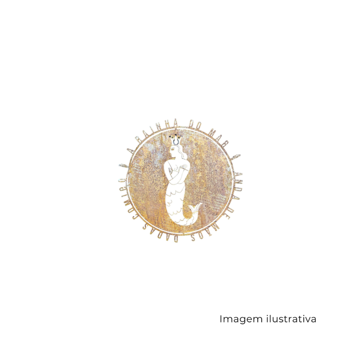 Placa De Ferro Redonda A Rainha Do Mar Anda De Maos Dadas Comigo MCA1723 SR13390