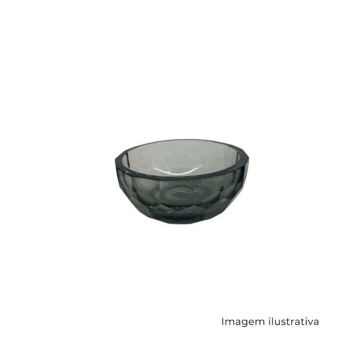 Vaso Em Vidro Cinza G 534625 SR13407