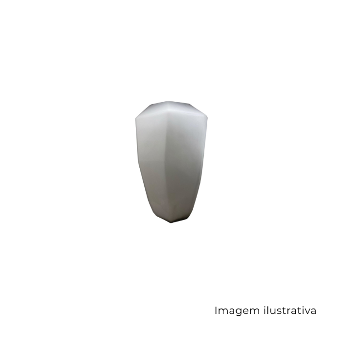 Vaso Em Vidro Branco Fosco G 534697 SR13410
