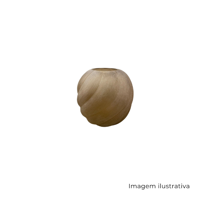 Vaso Em Vidro Marrom Fosco P 534701 SR13414