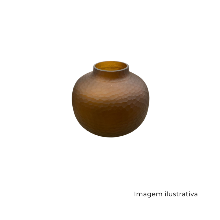 Vaso Em Vidro Marrom 534735 SR13417