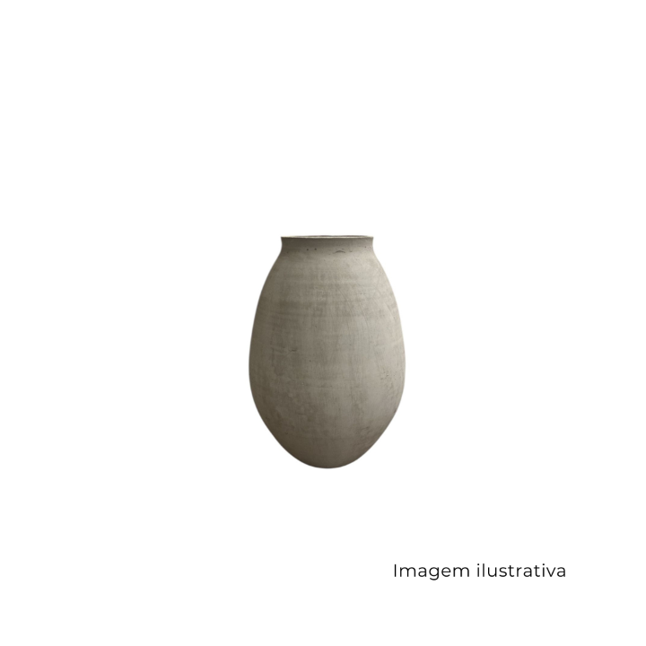 Vaso De Cimento Cinza Claro 69674 SR13441