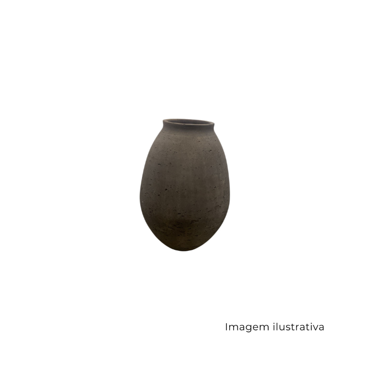 Vaso De Cimento Cinza Escuro 69669 SR13444