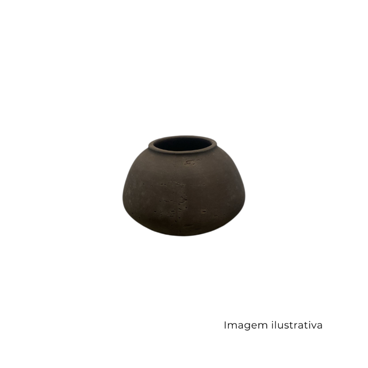 Vaso De Cimento Cinza Escuro 69612 SR13446