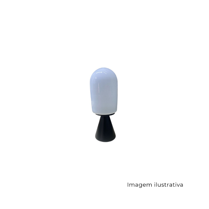 Abajur Tulipa Preto 3447PT SR13187