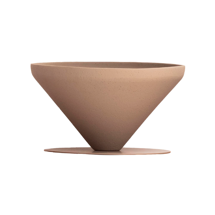 Cachepo Barro Base Disco Areia SR889