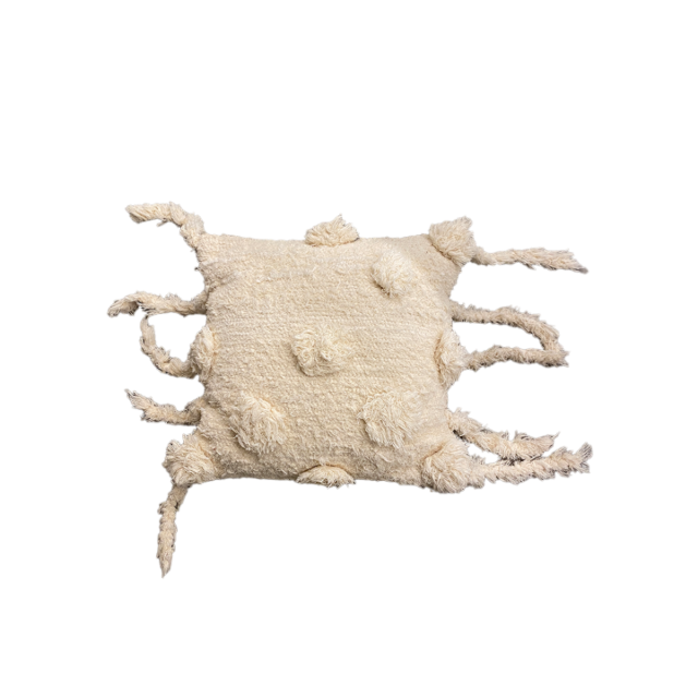 Almofada Tear Fuxico Tecido Reciclado 
 SR10556