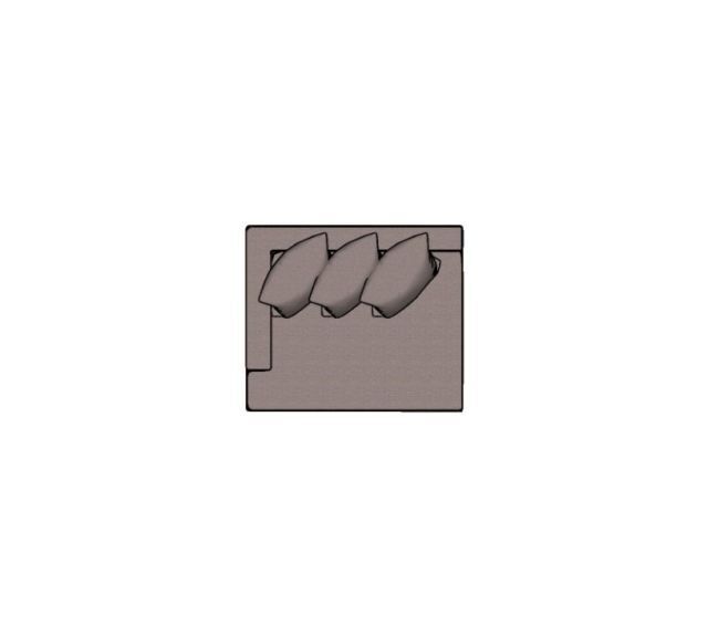 Modulo Fillet Com 1 Braco Com Almofadao Braco E - 1,05 X 0,90