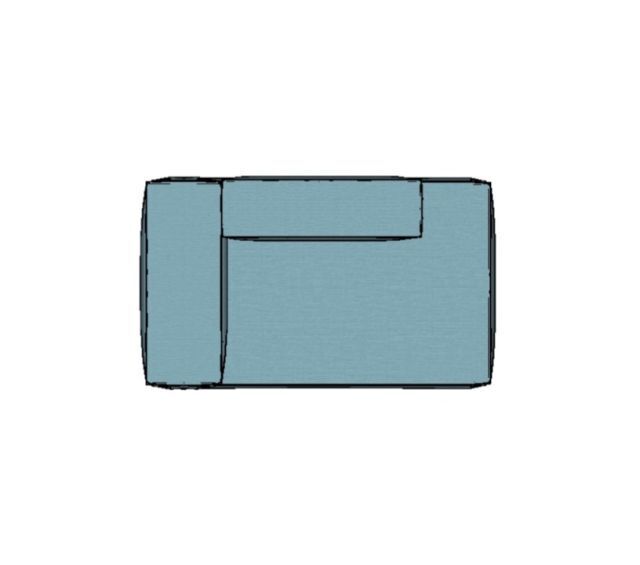 Modulo Sofá Modular Canto Direito Encosto Parcial - CDEP5 1,65 X 0,99 X 0,76H