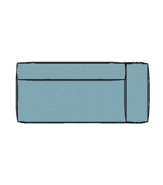 Modulo Sofá Modular Ponta Direita Braço Estreito - PDBE8 2,15 X 0,99 X 0,76H