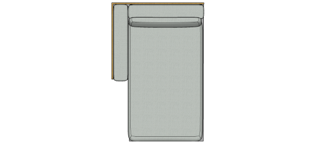 Módulo Sofá Paulistano Chaise Com 1 Braço Esq. - 1,39 X 2,09 X 0,70H