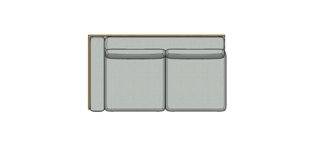 Módulo Sofá Paulistano 2 Lug. Com 1 Braço Esq. - 2,05 X 1,15 X 0,70H