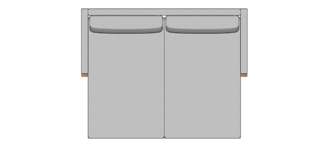 Módulo Sofá Valby Chaise Dupla Com 2 Braço Estofado Fino - 2,48 X 1,94 X 0,70H