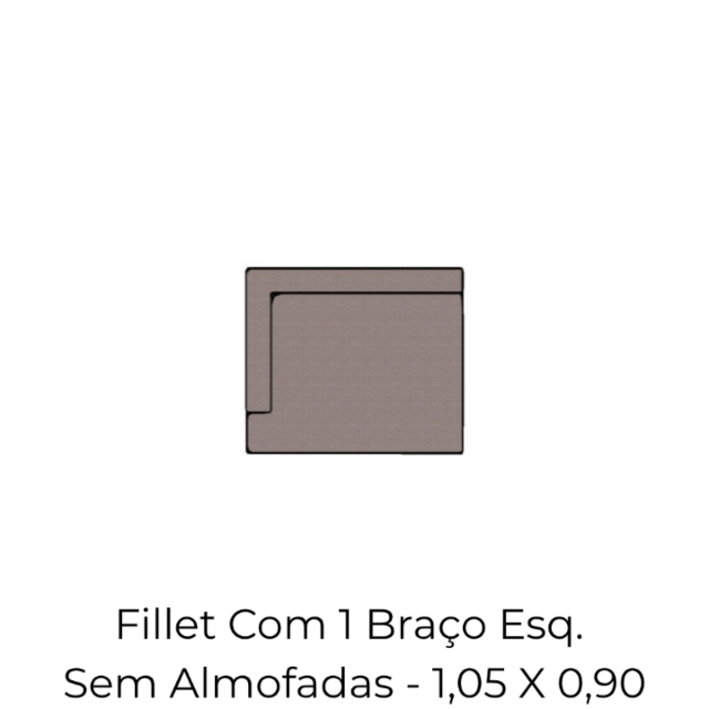 Modulo Fillet Com 1 Braco Sem Almofadao Braco E - 1,05 X 0,90