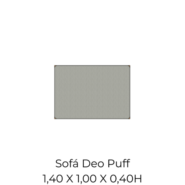 Módulo Sofá Deo Puff - 1,40 X 1,00 X 0,40H