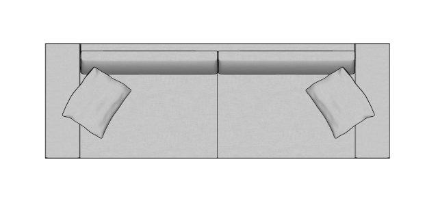 Módulo Sofá Gap 2Br. - 3,00 X 1,00 X 0,82H