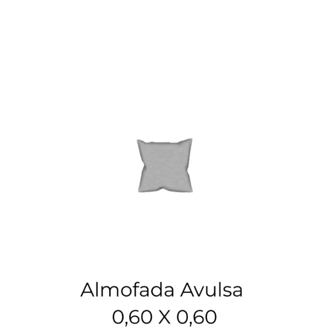 Almofada Sofá Block Avulsa - 0,60 X 0,60
