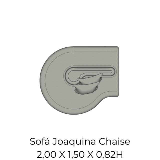 Módulo Sofá Joaquina CH - 2,00 X 1,50 X 0,82H