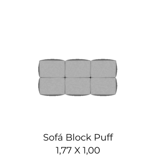 Modulo Sofá Block Puff Bp - 1,77 X 1,00