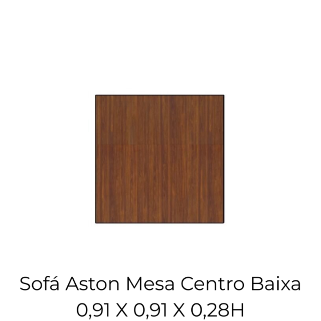 Modulo Sofá Aston Mesa Centro Baixa - 2226 0,91 X 0,91 X 0,28H