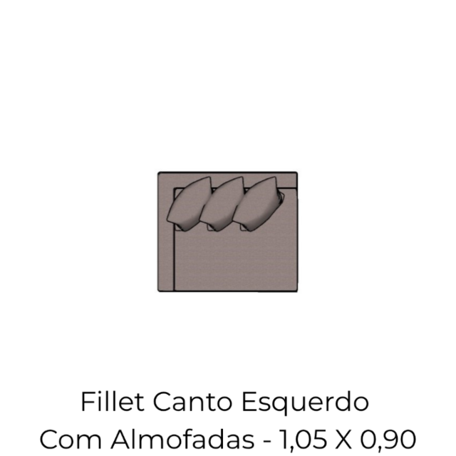 Modulo Fillet Canto Com Almofadao Canto Esquerdo - 1,05 X 0,90