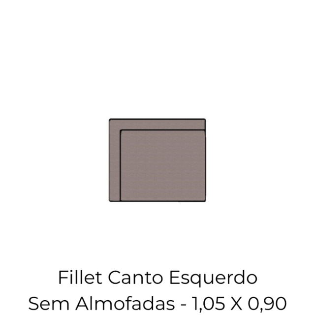 Modulo Fillet Canto Sem Almofadao Canto Esquerdo - 1,05 X 0,90