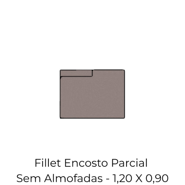 Modulo Fillet Encosto Parcial - 1,20 X 0,90