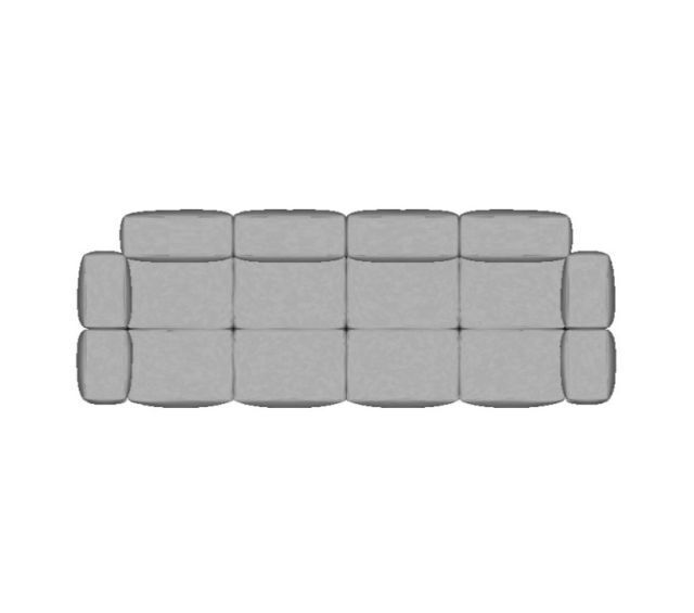 Sofá Block Linear - 2,72 X 1,00