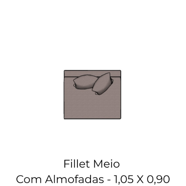 Modulo Fillet Meio Com Almofadao - 1,05 X 0,90