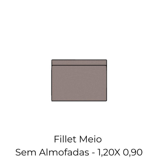 Modulo Fillet Meio - 1,20 X 0,90
