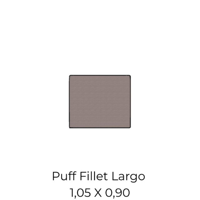 Modulo Puff Fillet Largo - 1,05 X 0,90