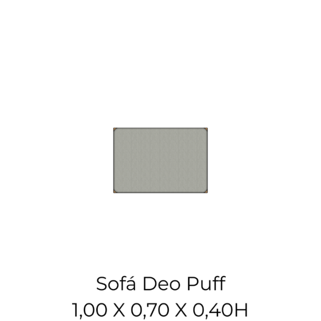 Módulo Sofá Deo Puff - 1,00 X 0,70 X 0,40H