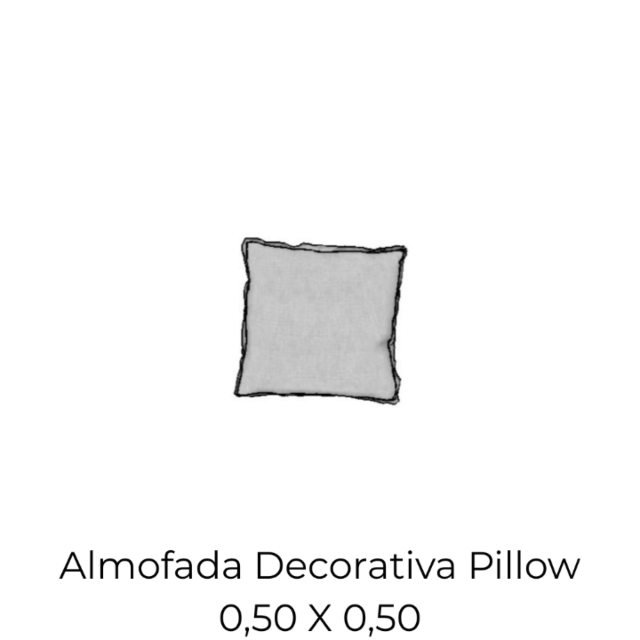 Almofada Decorativa Pillow - 0,50 X 0,50