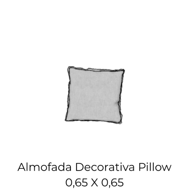 Almofada Decorativa Pillow - 0,65 X 0,65