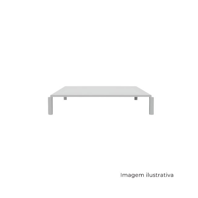 Mesa Centro Retangular Escora  Pedra