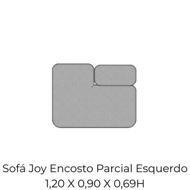 Modulo Sofá Joy Encosto Parcial Esquerdo - EPE120 1,20 X 0,90 X 0,69H