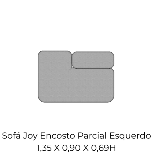 Modulo Sofá Joy Encosto Parcial Esquerdo - EPE135 1,35 X 0,90 X 0,69H