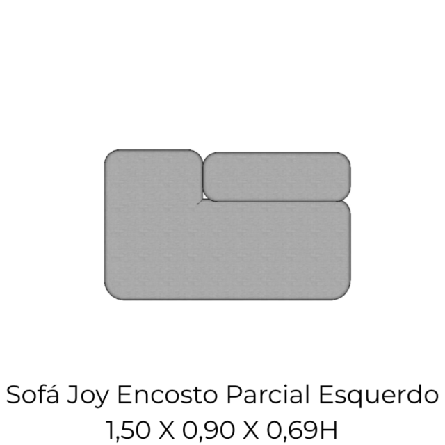 Modulo Sofá Joy Encosto Parcial Esquerdo - EPE150 1,50 X 0,90 X 0,69H