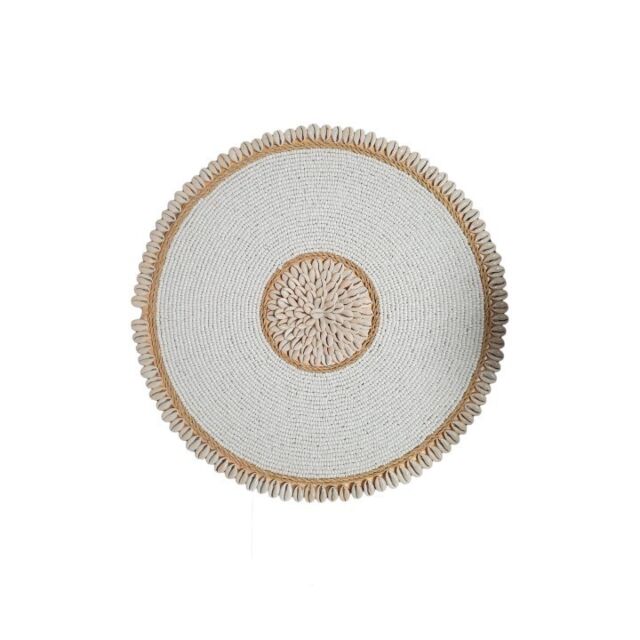 Escultura De Parede C - Conchas 41Cm - Bege SR10312