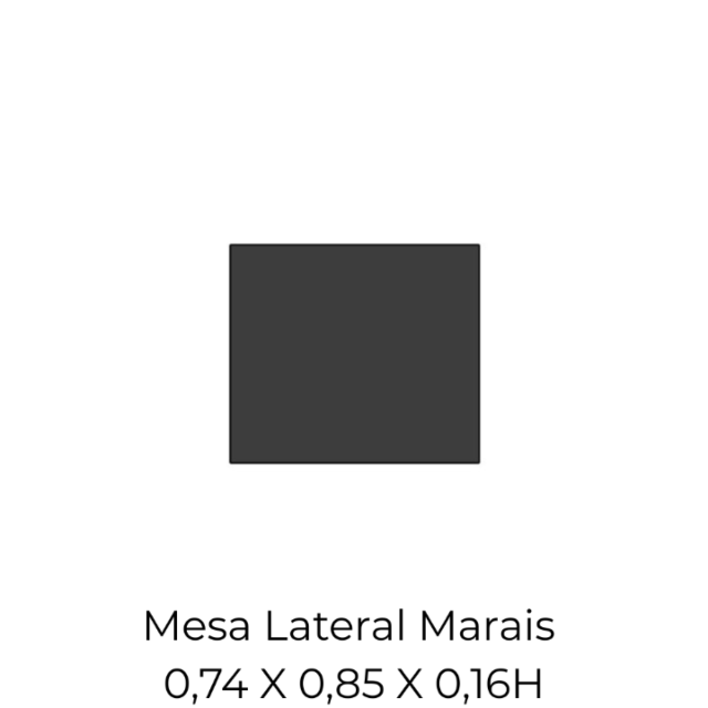 Mesa Lateral Marais - 0,74 X 0,85 X 0,16H