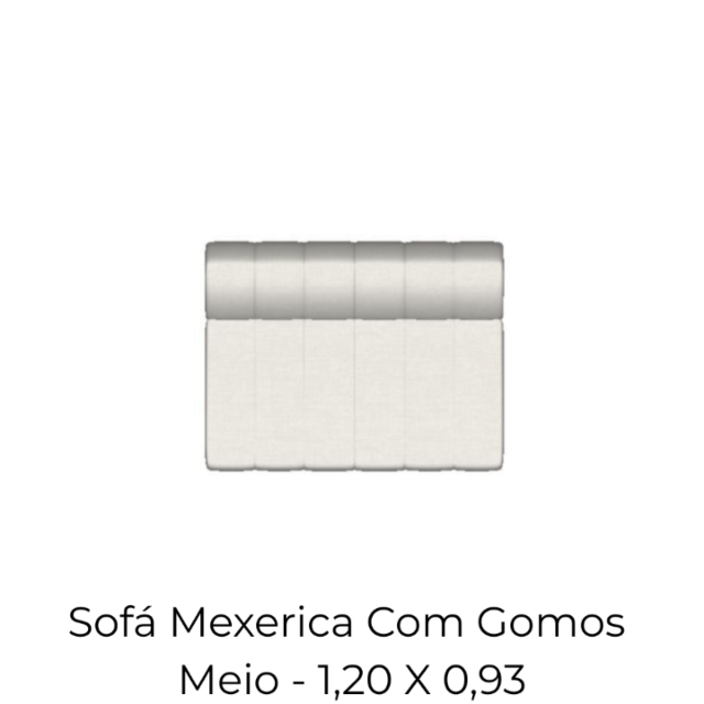 Modulo Sofá Mexerica Com Gomos Meio - 1,20 X 0,93