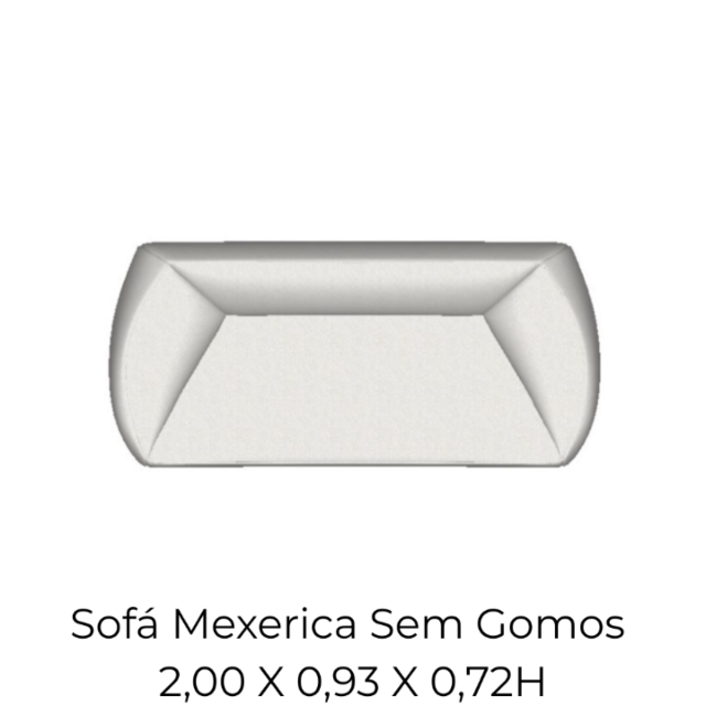 Sofá Mexerica Sem Gomos - 2,00 X 0,93 X 0,72H